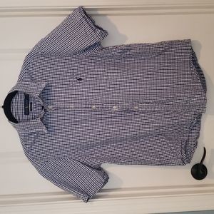 Ralph Lauren short sleeve/large/blue, white in color